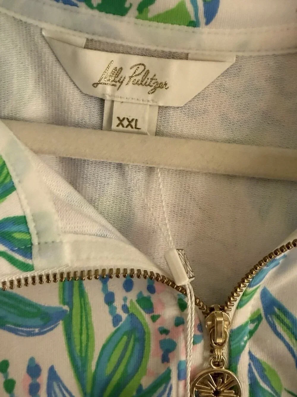 LILLY PULITZER  Skipper Popover Top  JUST A PINCH  Size XXL NWT - Picture 5 of 8